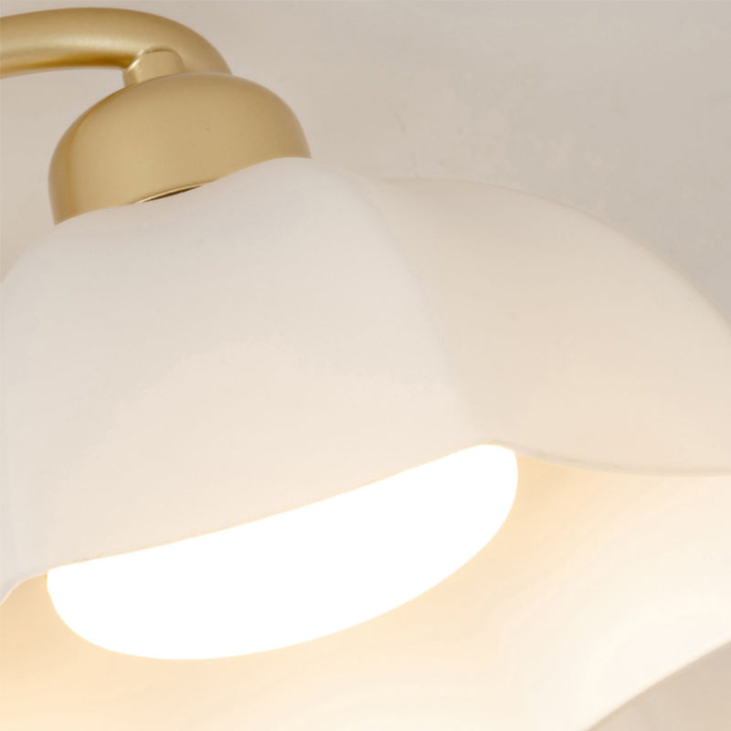 Nordic Style Ceiling Light Dome Shape Ceiling Lamp with Glass Shade for Living Room