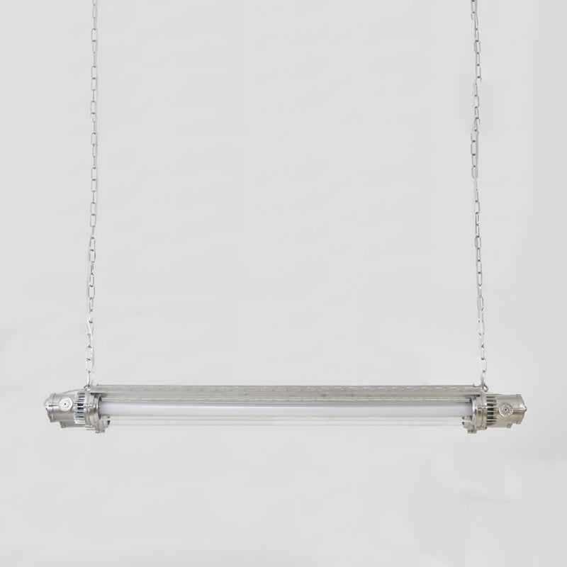 Modern Metal Ceiling Light Tube Shape Island Light with Acrylic Shade for Living Room