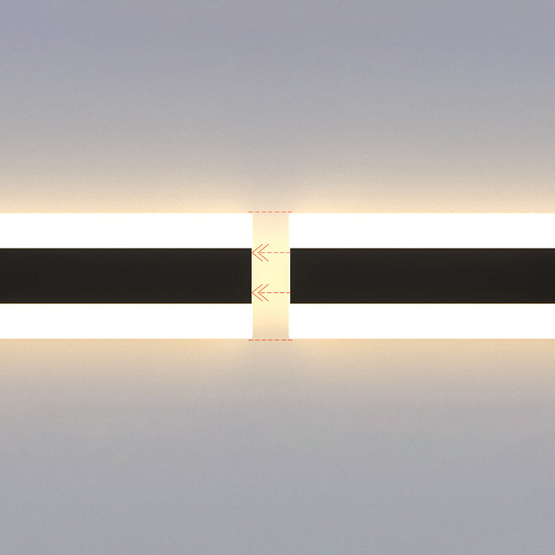 LED Vanity Lighting Modernism Black Metal Bath Light for Bathroom