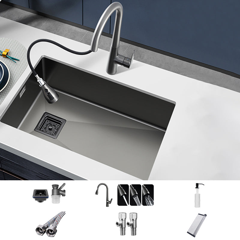 Soundproof Kitchen Sink Overflow Hole Design Kitchen Sink with Faucet