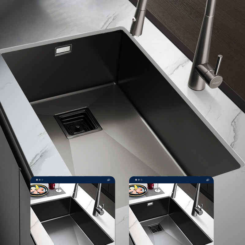 Soundproof Kitchen Sink Overflow Hole Design Kitchen Sink with Faucet