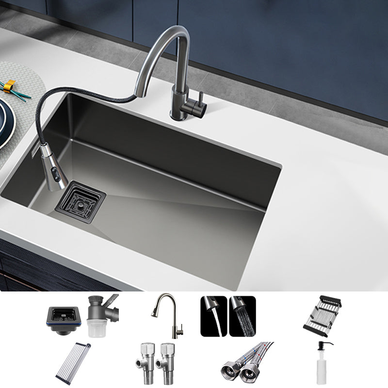 Soundproof Kitchen Sink Overflow Hole Design Kitchen Sink with Faucet