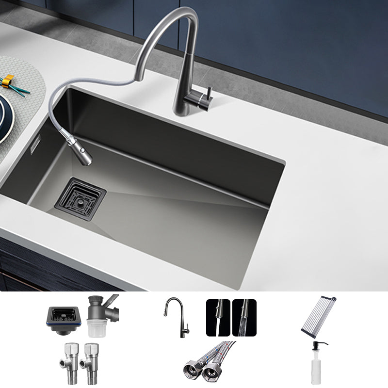 Soundproof Kitchen Sink Overflow Hole Design Kitchen Sink with Faucet