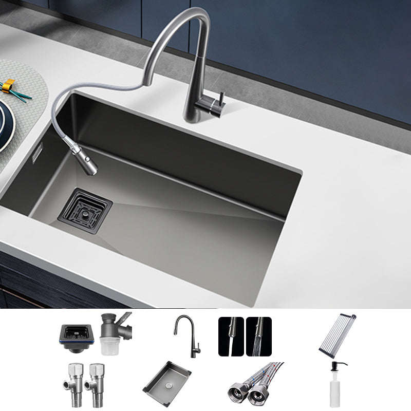 Soundproof Kitchen Sink Overflow Hole Design Kitchen Sink with Faucet