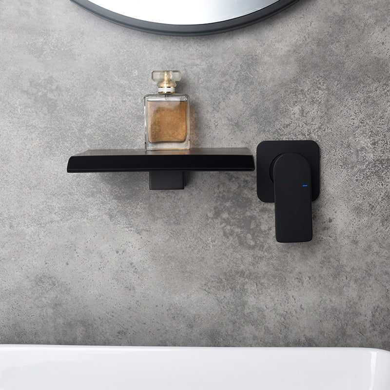 Fixed Roman Tub Faucet Trim Single Handle Wall Mounted Waterfall Tub Filler