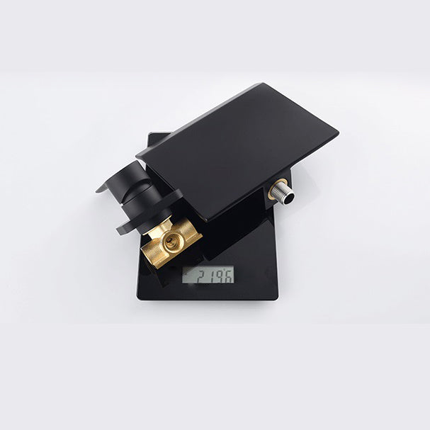 Fixed Roman Tub Faucet Trim Single Handle Wall Mounted Waterfall Tub Filler