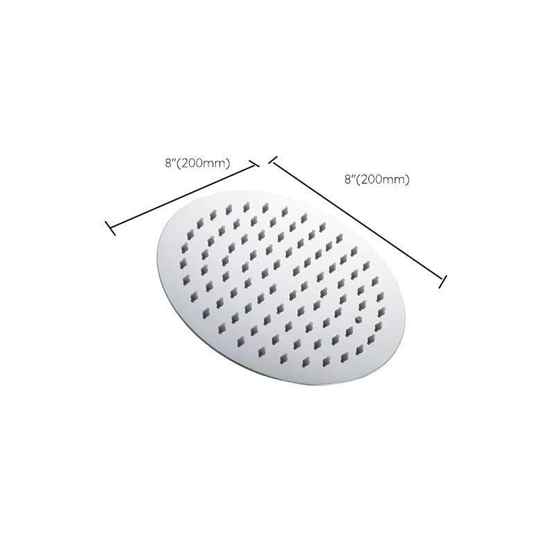Stainless Steel Shower Head Combo Modern Fixed Shower Head for Bathroom