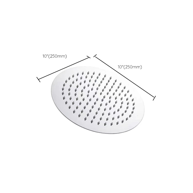 Stainless Steel Shower Head Combo Modern Fixed Shower Head for Bathroom