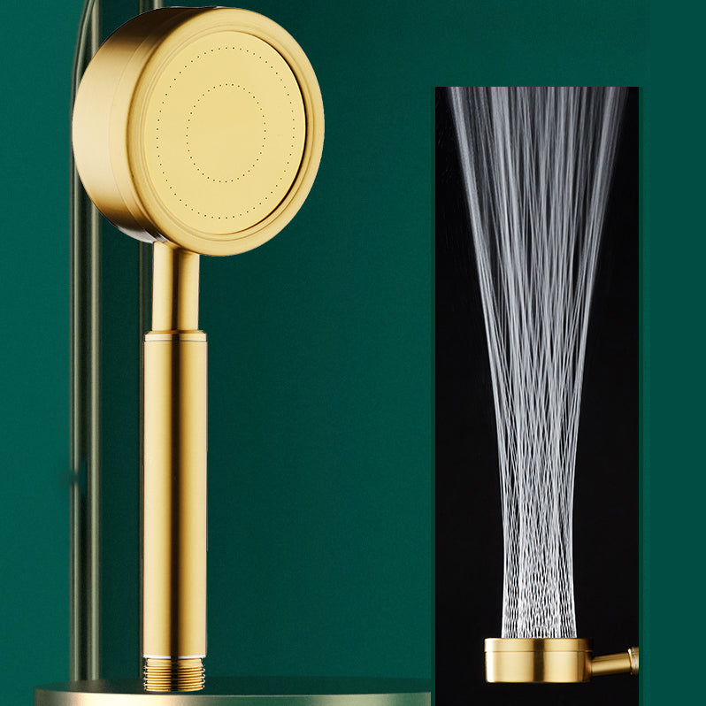 Gold Handheld Shower Head Pressurized 304 Stainless Steel Shower Head