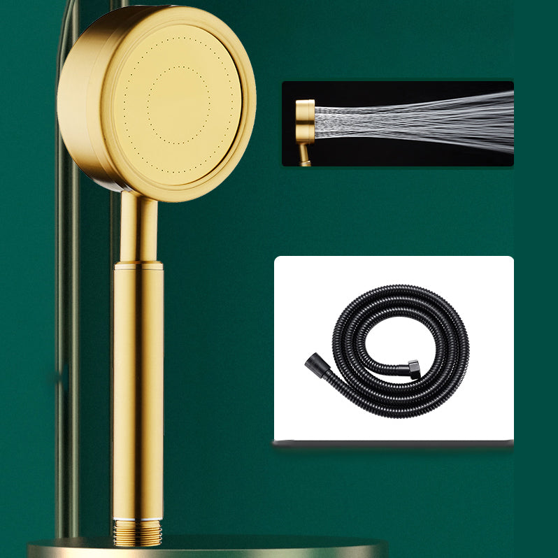 Gold Handheld Shower Head Pressurized 304 Stainless Steel Shower Head