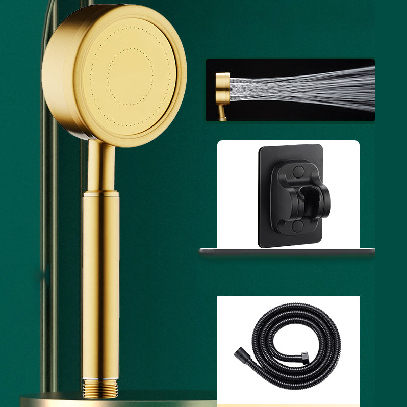 Gold Handheld Shower Head Pressurized 304 Stainless Steel Shower Head