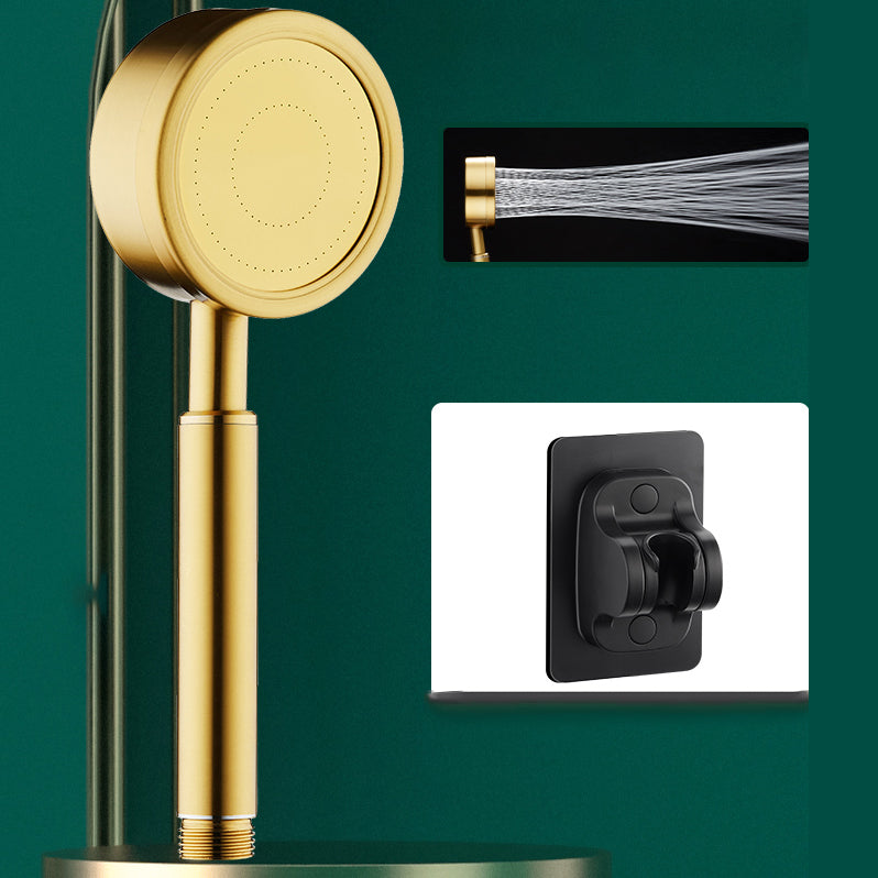 Gold Handheld Shower Head Pressurized 304 Stainless Steel Shower Head
