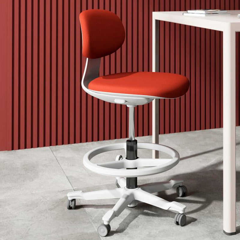 Modern Adjustable Backrest Counter Stool Iron Cashier Bar Stool with Cushion and Pedal