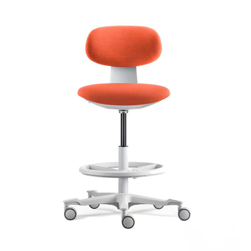Modern Adjustable Backrest Counter Stool Iron Cashier Bar Stool with Cushion and Pedal