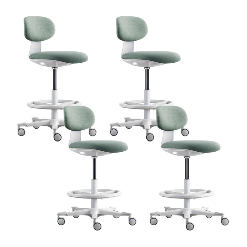 Modern Adjustable Backrest Counter Stool Iron Cashier Bar Stool with Cushion and Pedal