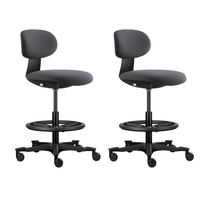 Modern Adjustable Backrest Counter Stool Iron Cashier Bar Stool with Cushion and Pedal