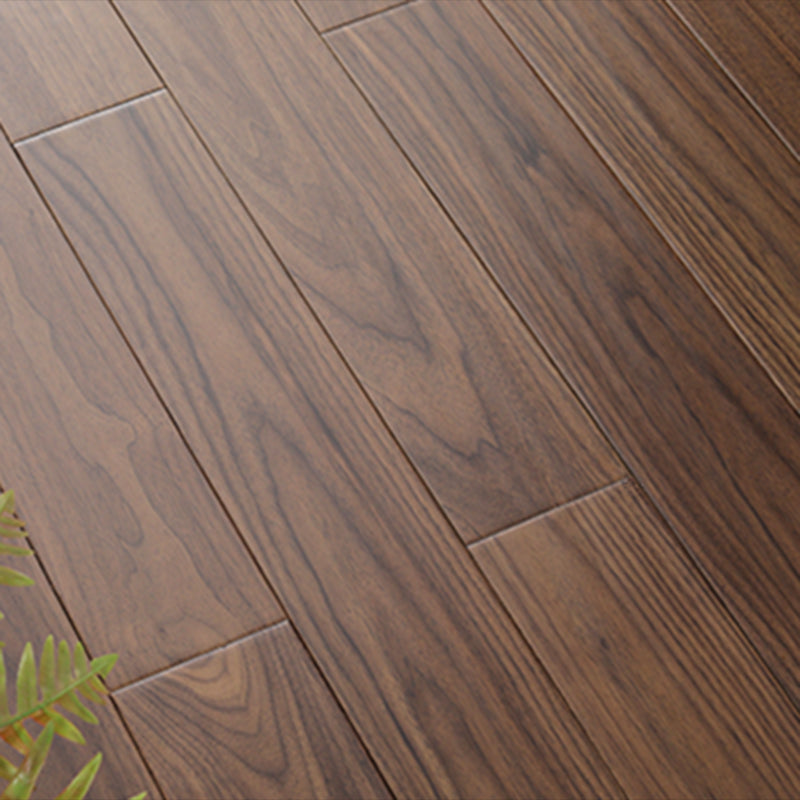 Modern Wooden Wall Planks Wire Brushed Click-Locking Tile Flooring