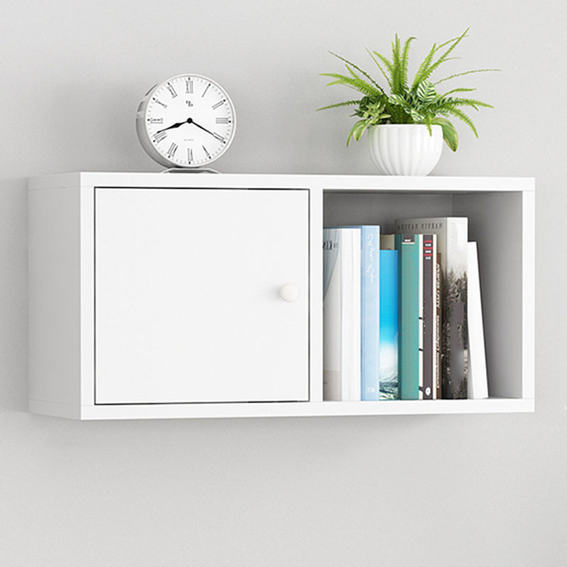 Engineered Wood Scandinavian Bookcase Floating Closed Back Bookshelf