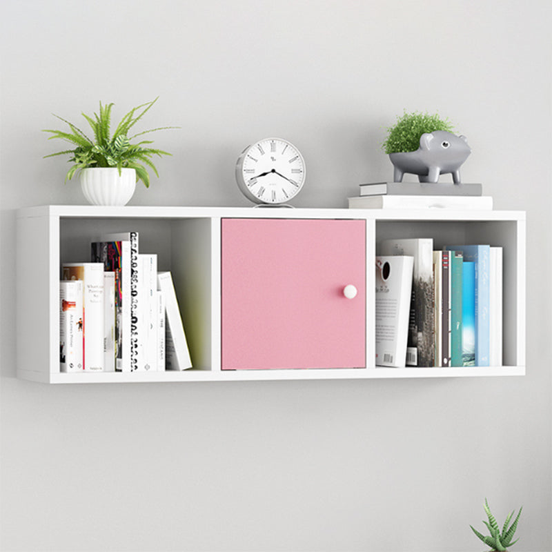 Engineered Wood Scandinavian Bookcase Floating Closed Back Bookshelf