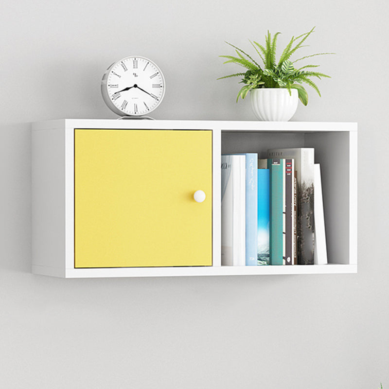 Engineered Wood Scandinavian Bookcase Floating Closed Back Bookshelf