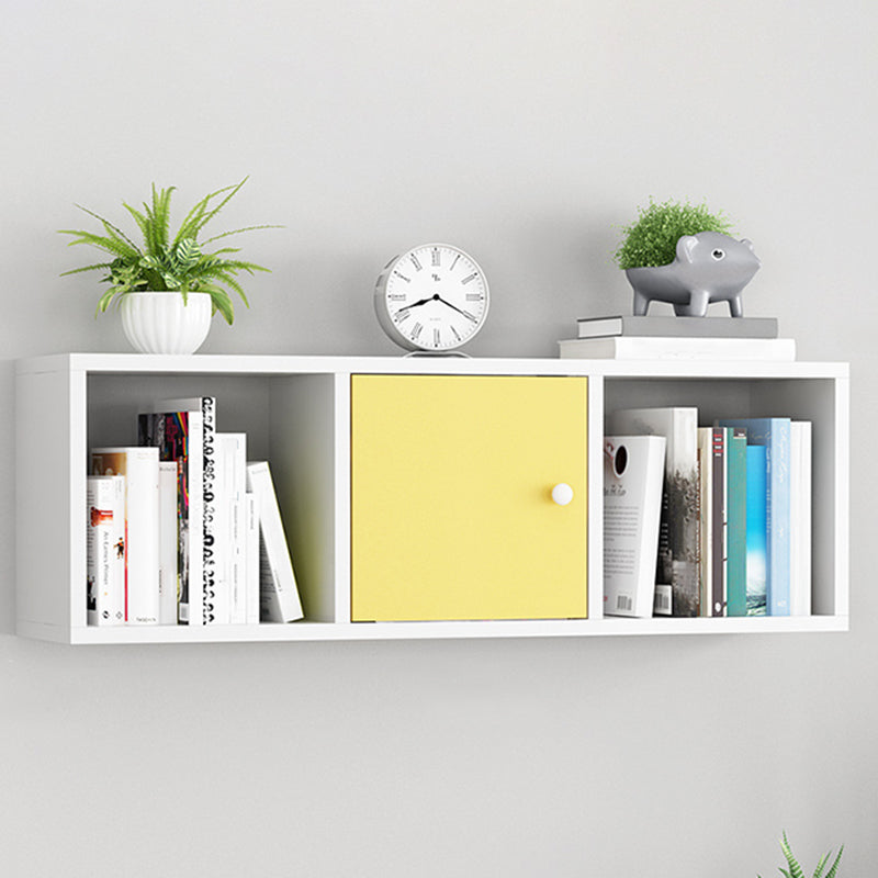 Engineered Wood Scandinavian Bookcase Floating Closed Back Bookshelf