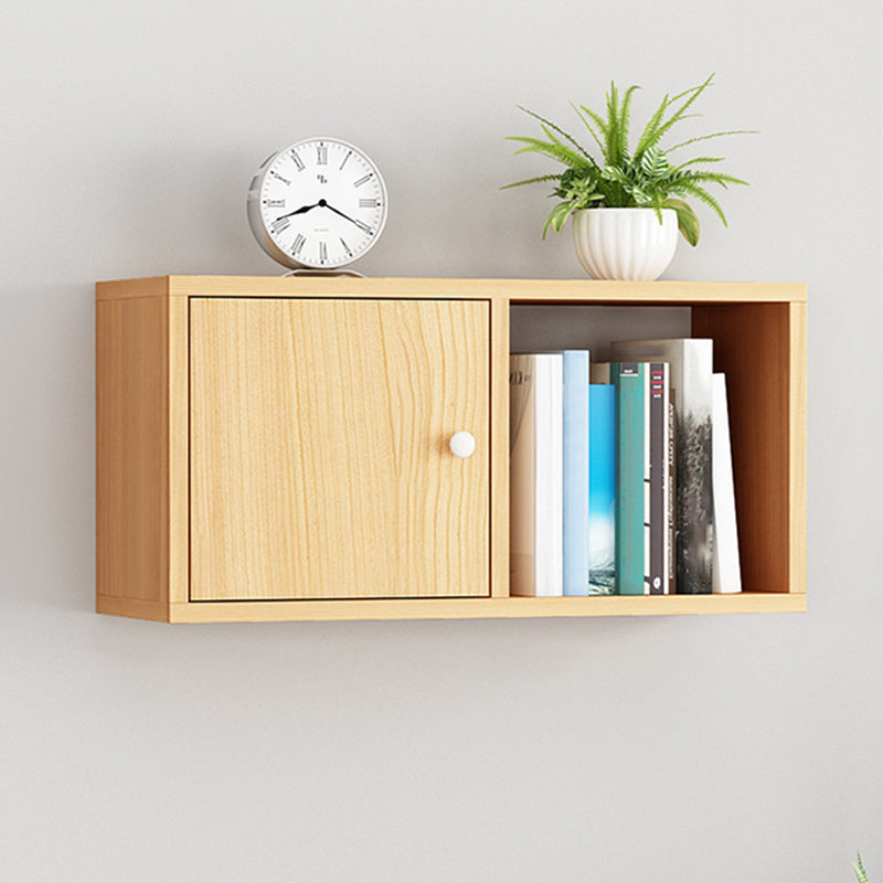 Engineered Wood Scandinavian Bookcase Floating Closed Back Bookshelf