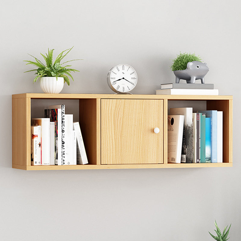 Engineered Wood Scandinavian Bookcase Floating Closed Back Bookshelf