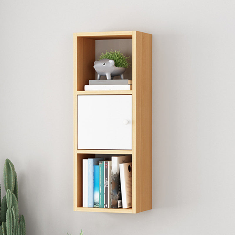Engineered Wood Scandinavian Bookcase Floating Closed Back Bookshelf