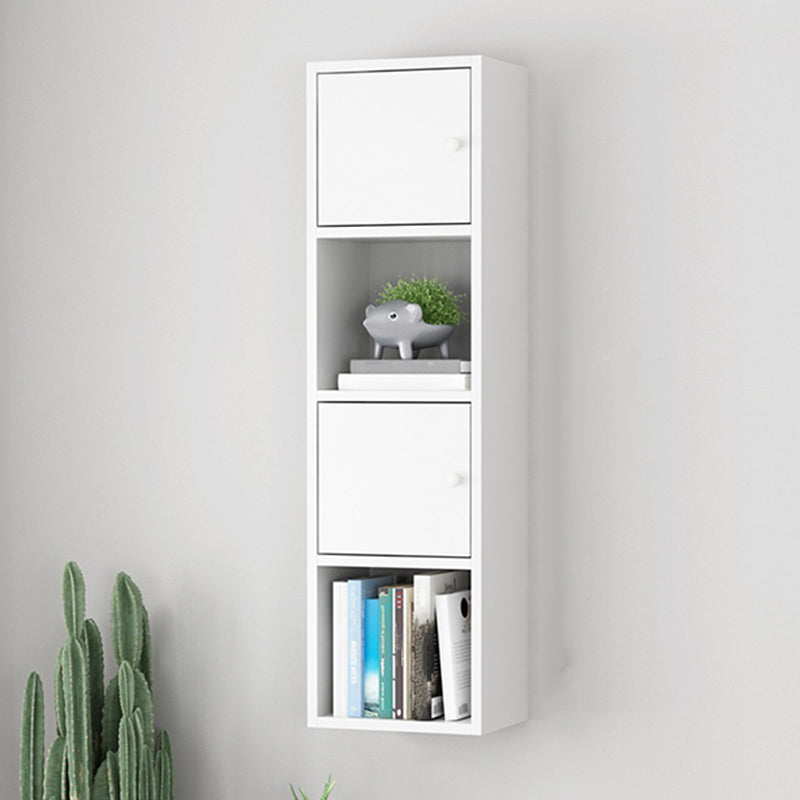Engineered Wood Scandinavian Bookcase Floating Closed Back Bookshelf