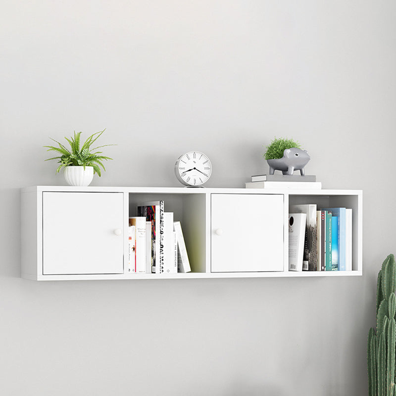 Engineered Wood Scandinavian Bookcase Floating Closed Back Bookshelf