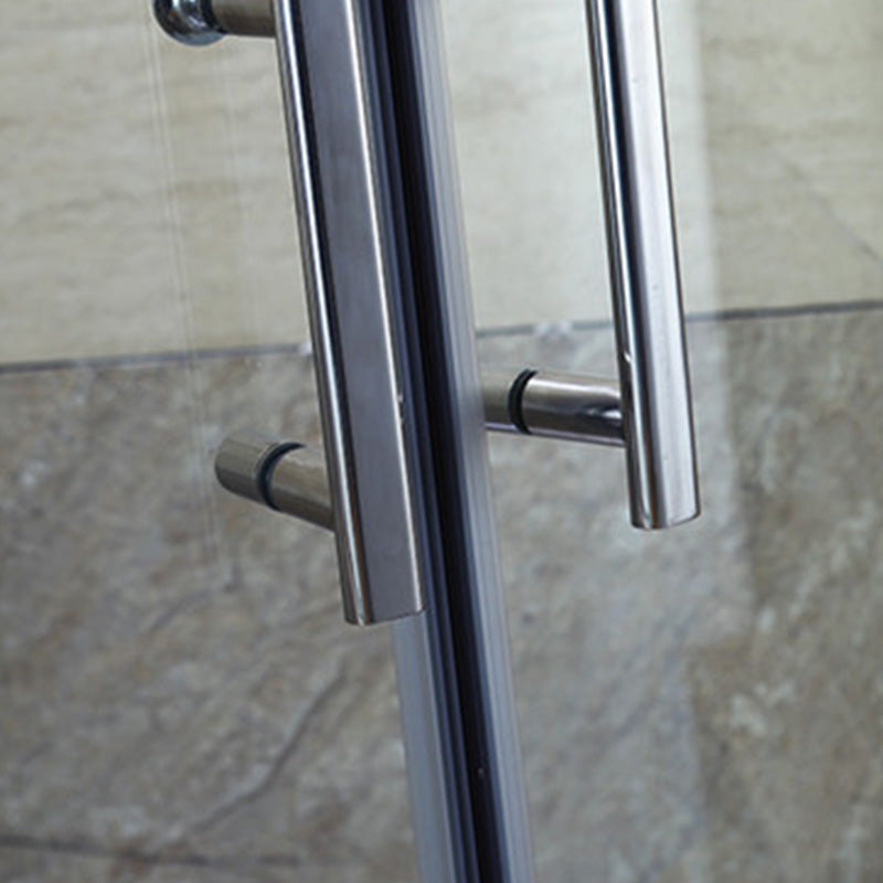 Semi-Frameless Shower Bath Door Transparent Shower Door Double Sliding