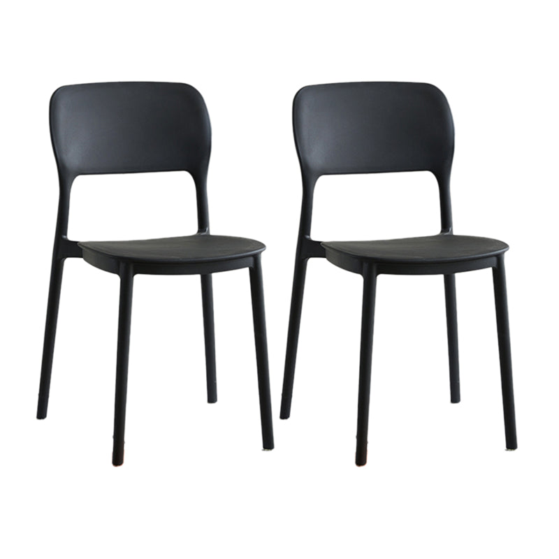 Modern Outdoors Dining Chairs Plastic Stacking Patio Dining Chair
