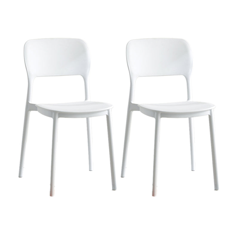 Modern Outdoors Dining Chairs Plastic Stacking Patio Dining Chair