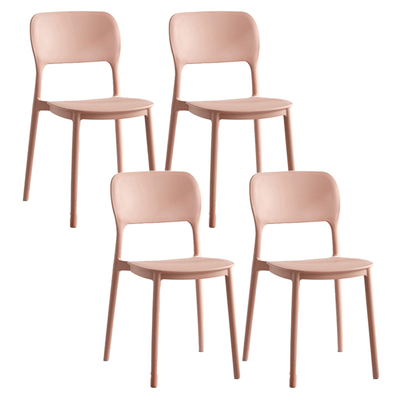 Modern Outdoors Dining Chairs Plastic Stacking Patio Dining Chair