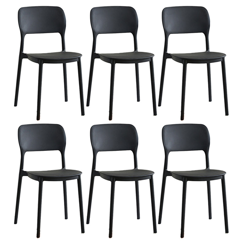 Modern Outdoors Dining Chairs Plastic Stacking Patio Dining Chair