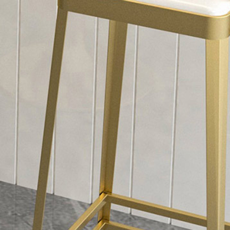 Modern Round Bar Table Set 1/3 Pcs Stone Top Bar Table and Metal Stools