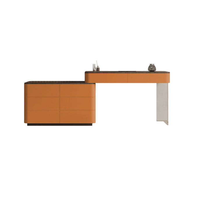 Contemporary Wood Makeup Vanity Table Dresser With Storage 8 Drawers for Bedroom