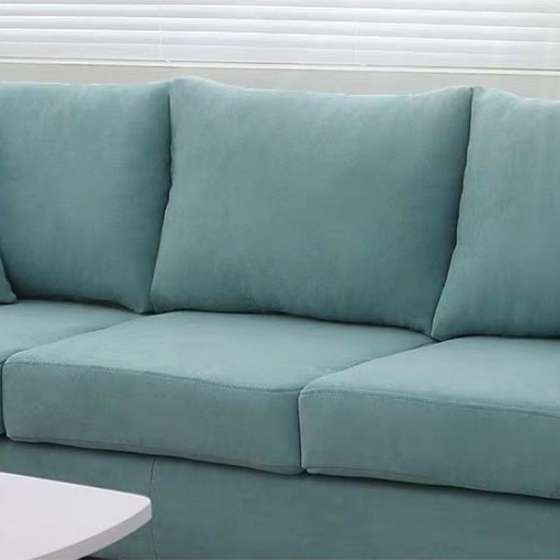 68.1" Wide Slipcovered Linen Sofa 3-Seater Loose Back Square Arm Sofa