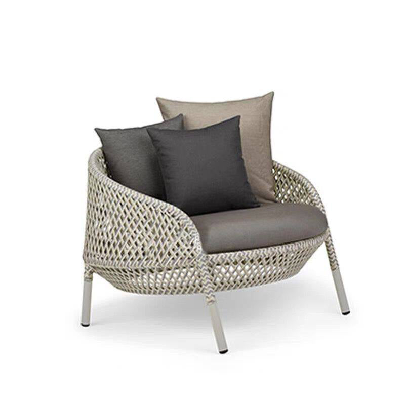 Industrial Metal Frame Outdoor Patio Sofa Water Resistant Patio Sofa
