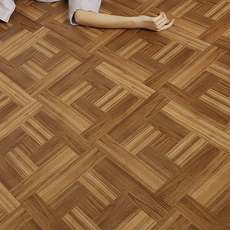 Square Plastic floor Water Resistant Peel & Stick Floor Tile