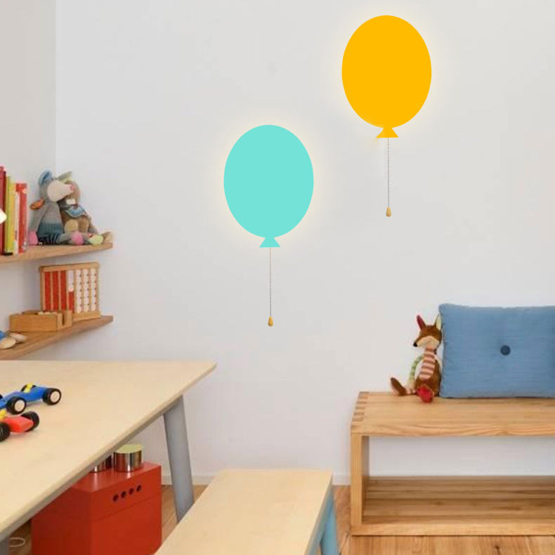 Hölzerne schlanke Panel Ballon Wandleuchte LED LED Wandleuchten für Kinderbettkindergarten