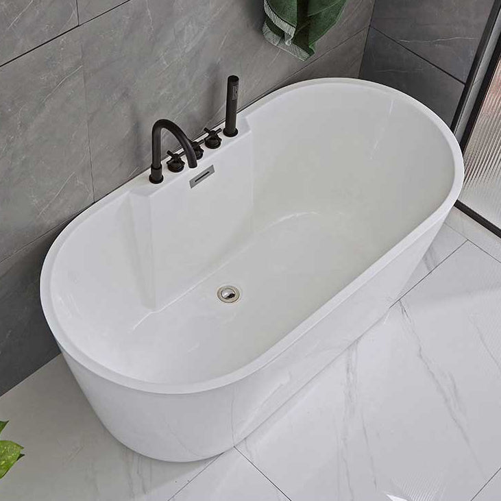 Soaking Antique Finish Bath Stand Alone Modern Oval Bath Tub