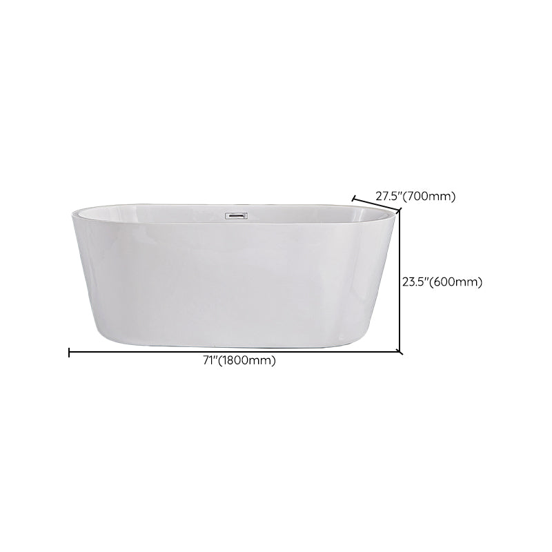 Soaking Antique Finish Bath Stand Alone Modern Oval Bath Tub