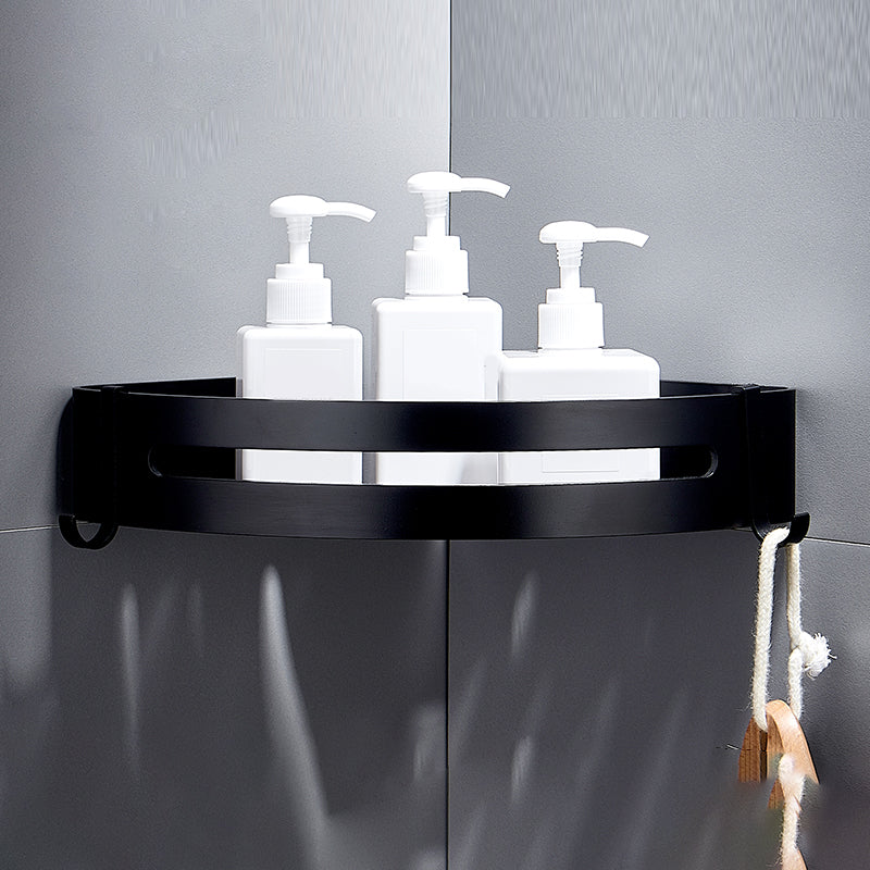 Black Bathroom Set Modern 1/2/3 - Piece Anti-rust Bath Shelf