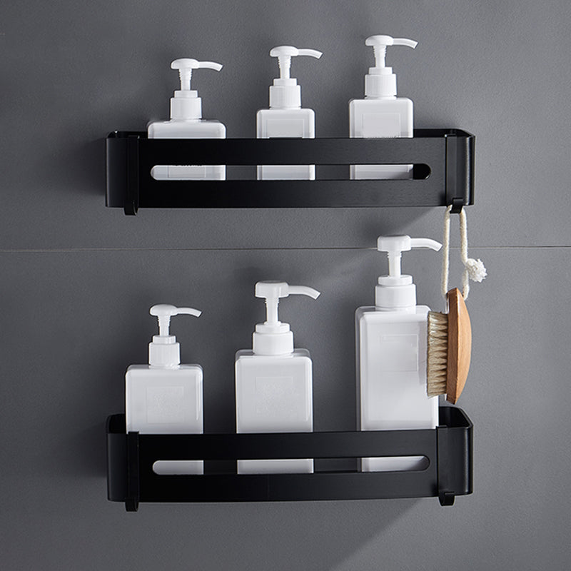 Black Bathroom Set Modern 1/2/3 - Piece Anti-rust Bath Shelf