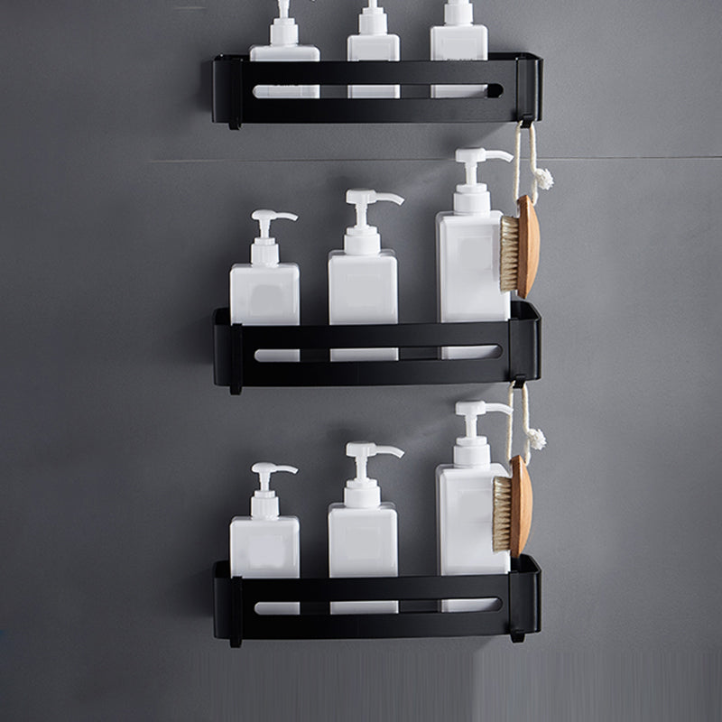 Black Bathroom Set Modern 1/2/3 - Piece Anti-rust Bath Shelf