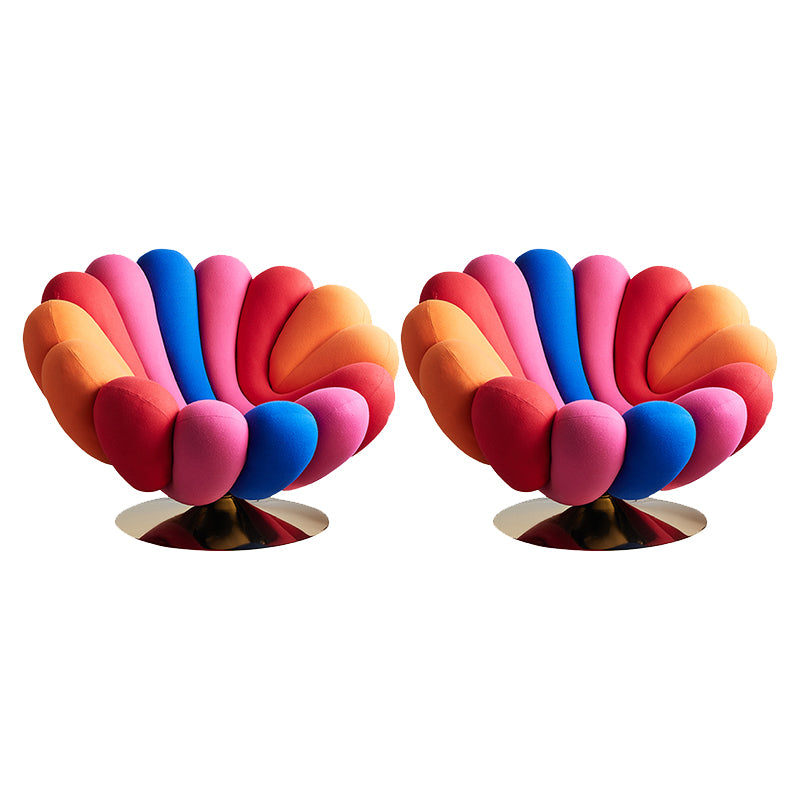 Camouflage Chair Round Base Style Lounge Accent Chair for Living Room