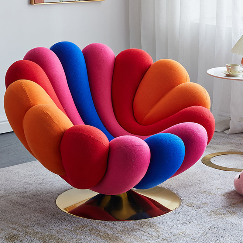 Camouflage Chair Round Base Style Lounge Accent Chair for Living Room