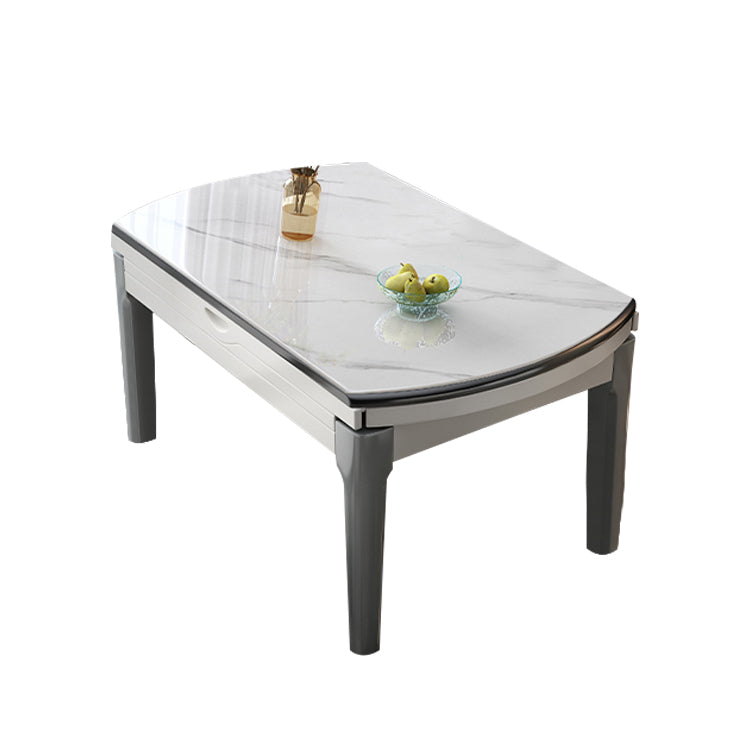 Modern Style Stone Furniture 1/7 Pcs Round Shape Dinette Table with Armless Chair