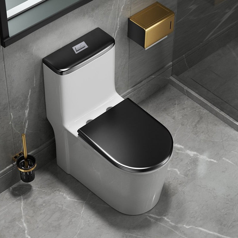 One Piece Toilet Modern Urine Toilet Floor Mounted Siphon Jet Toilet Bowl